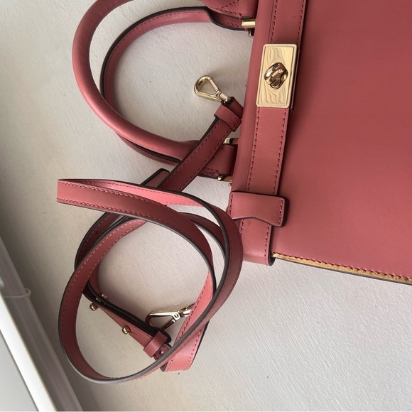 Michael Kors Tatiana Mini Leather Bag with lock charm - Picture 13 of 16